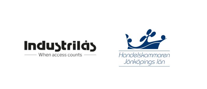 Logotyper Industrilås och Handelskammaren Jönköpings län.